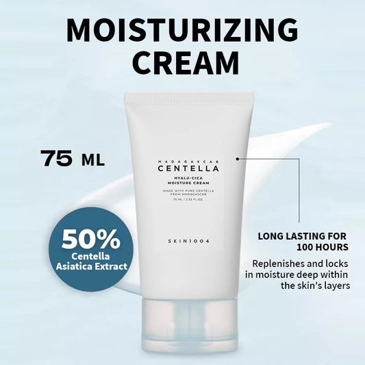 Hyalu-Cica Centella Moisture Cream + SPF50 Sun Serum