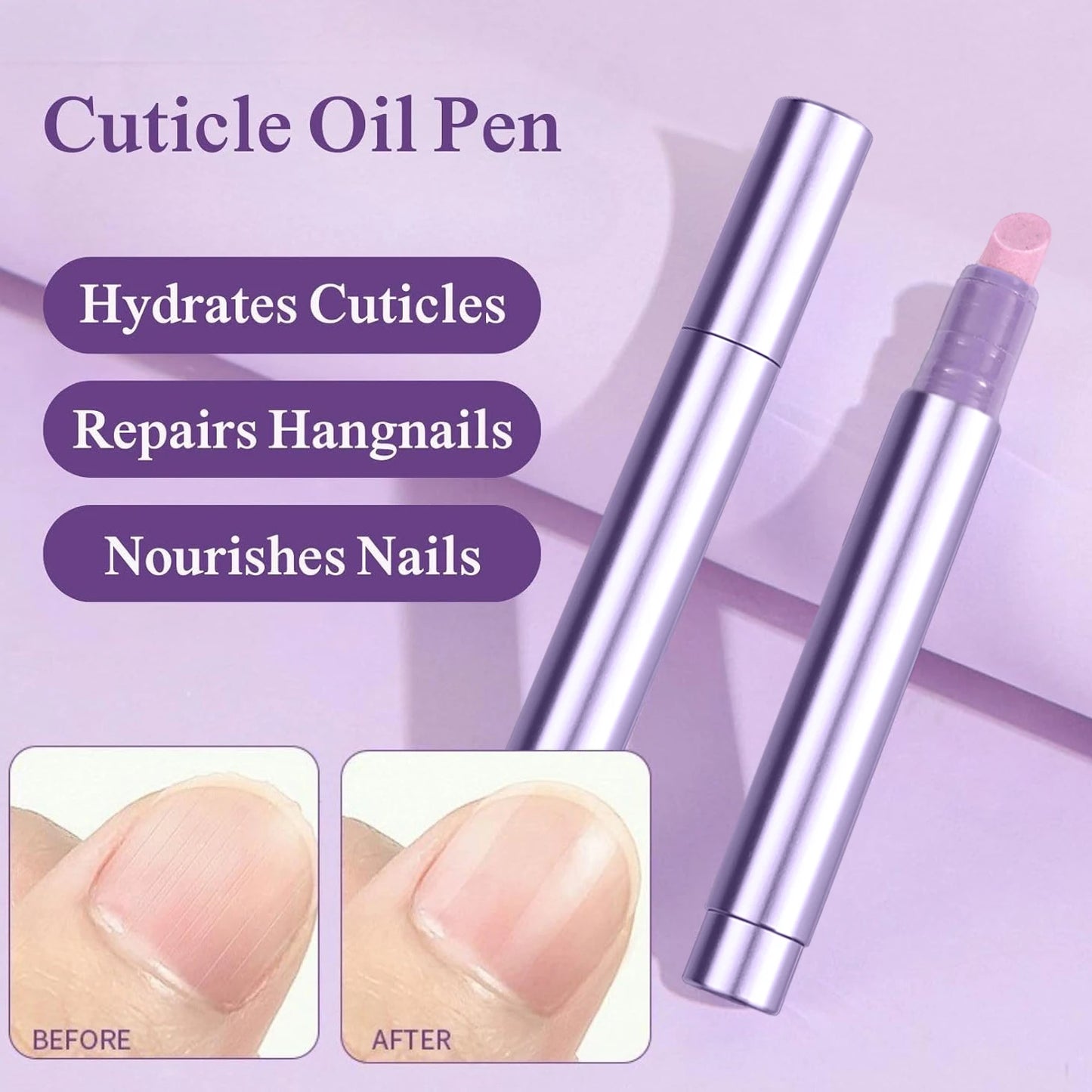3-in-1 Cuticle Oil Pen — Pusher, Buffer & Nourisher