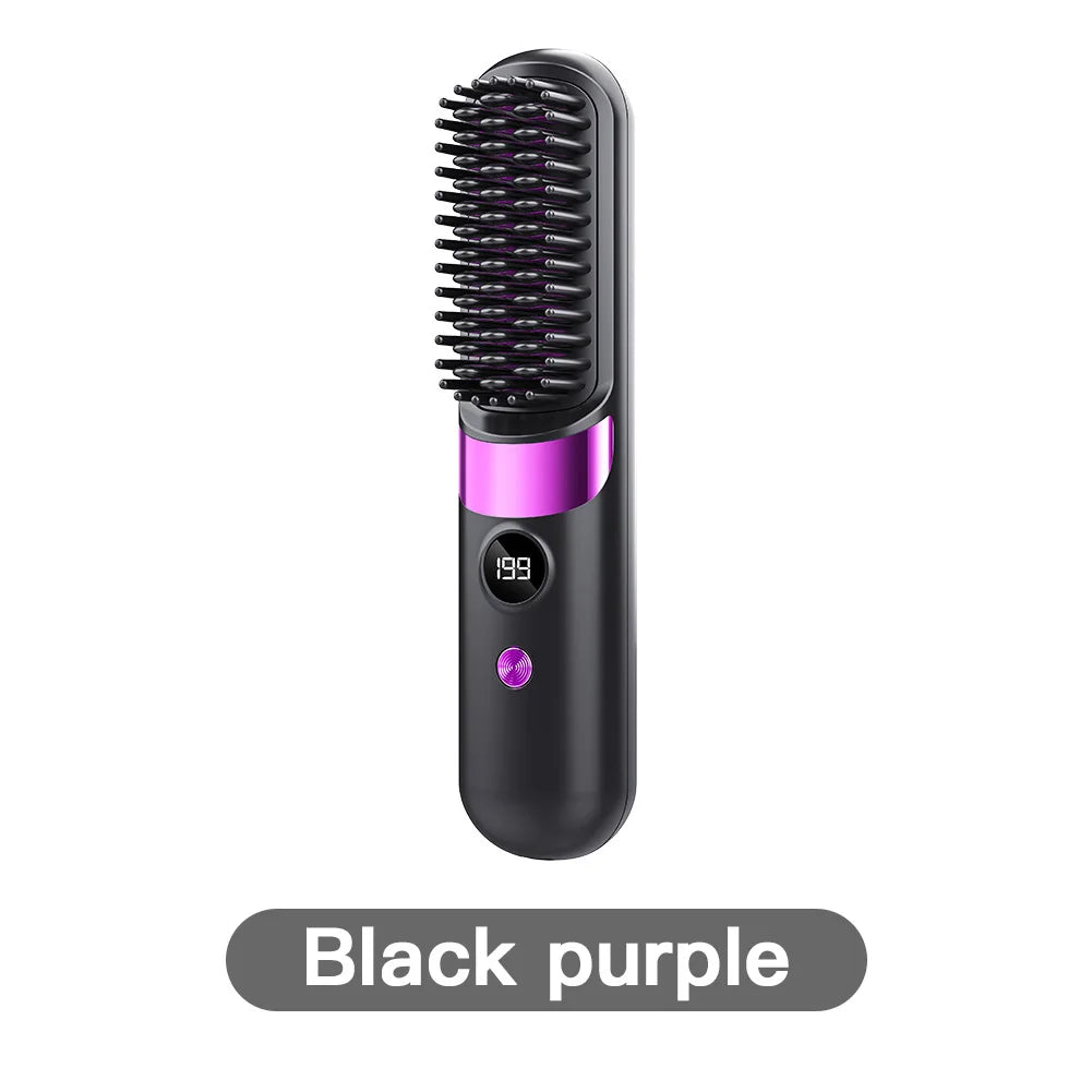 Cordless Hair Straightener Brush