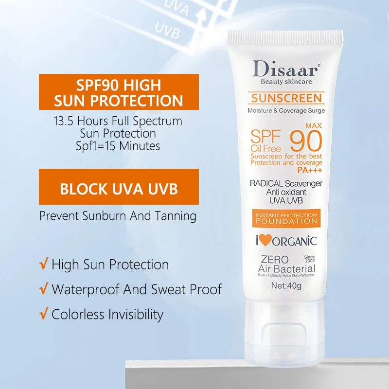 SPF 90+ Waterproof Sunscreen