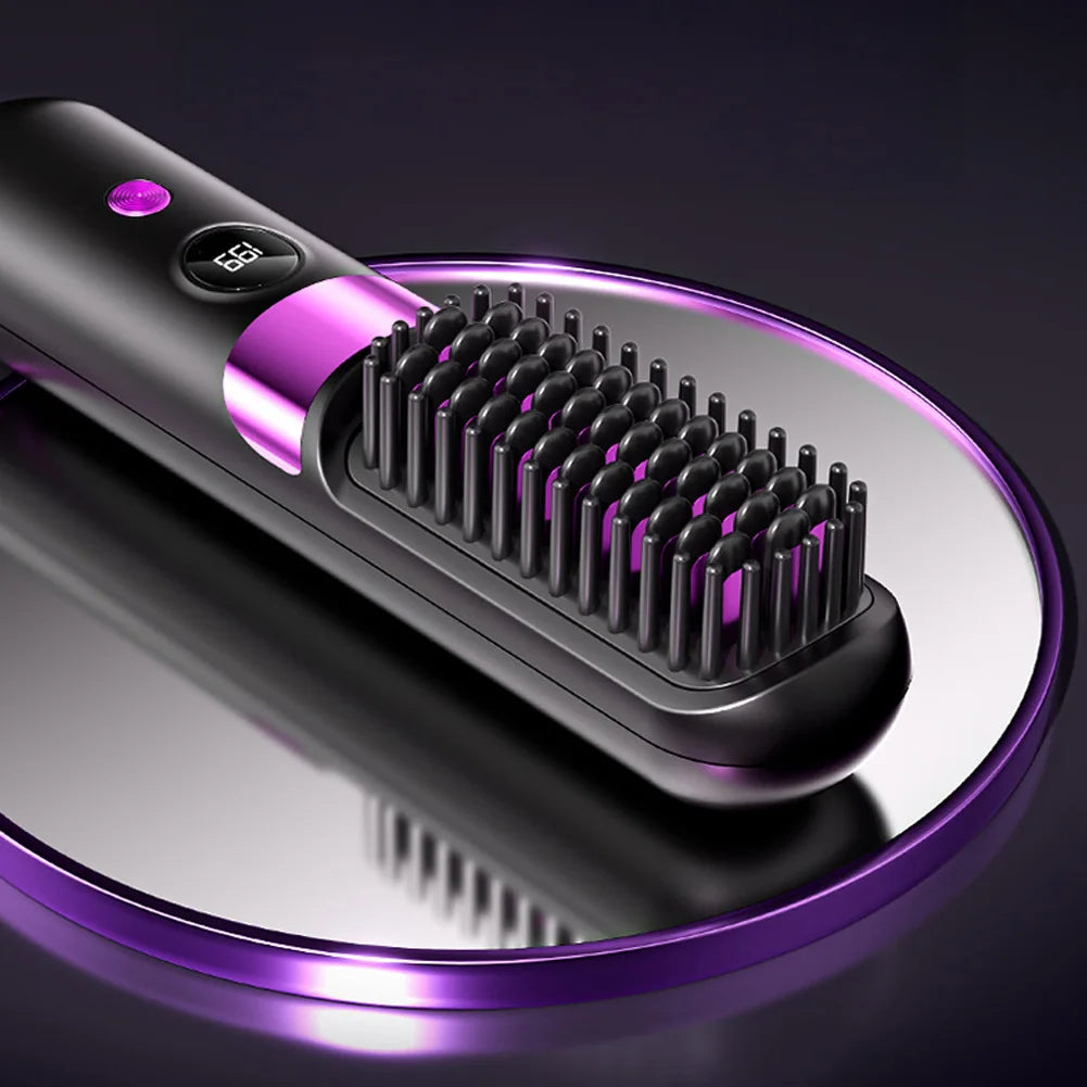 Cordless Hair Straightener Brush