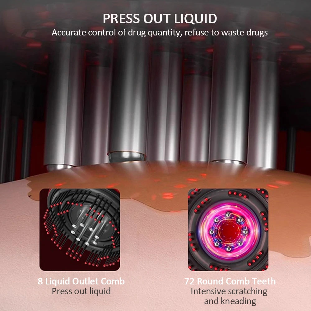 Electric Red Light Scalp Massager & Hair Growth Device