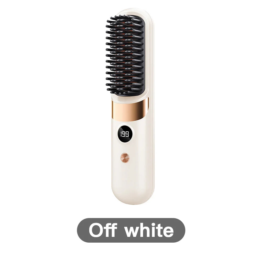 Cordless Hair Straightener Brush