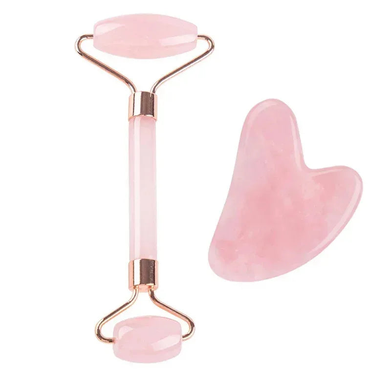 Jade Roller & Gua Sha Facial Massage Set