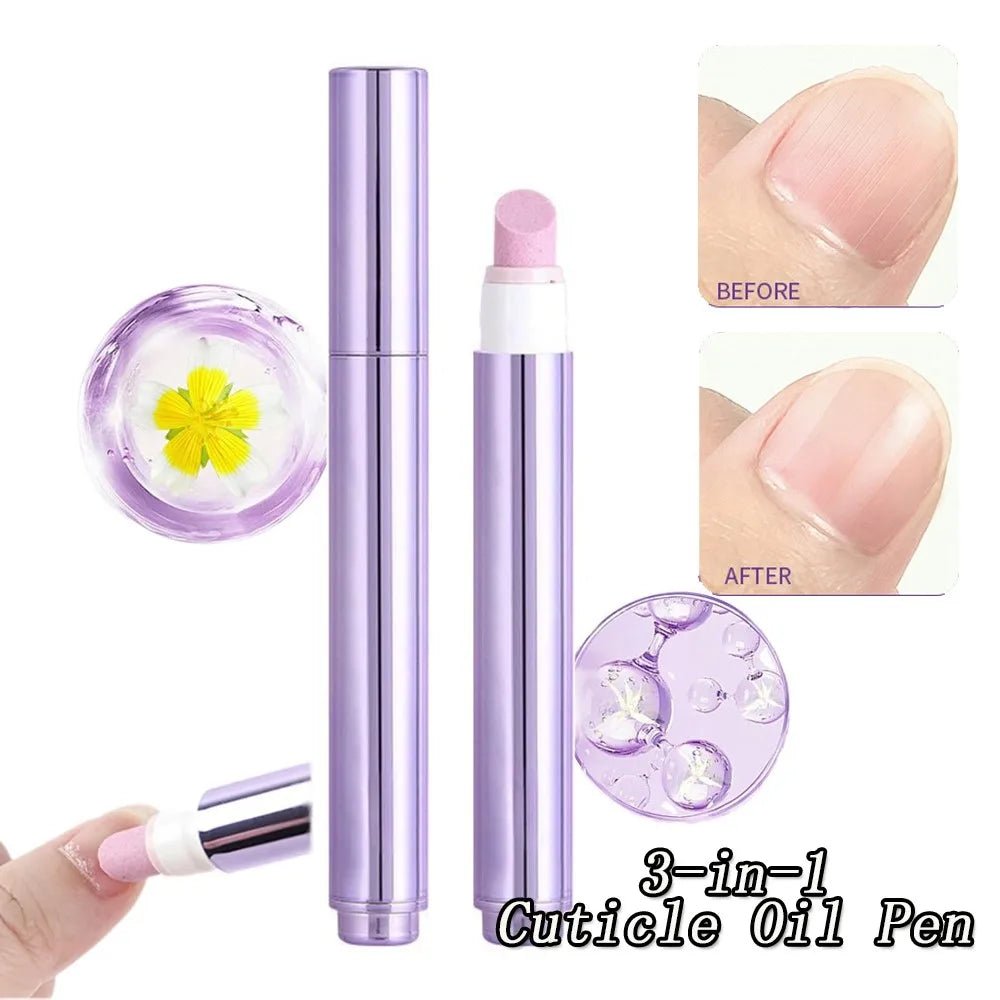 3-in-1 Cuticle Oil Pen — Pusher, Buffer & Nourisher